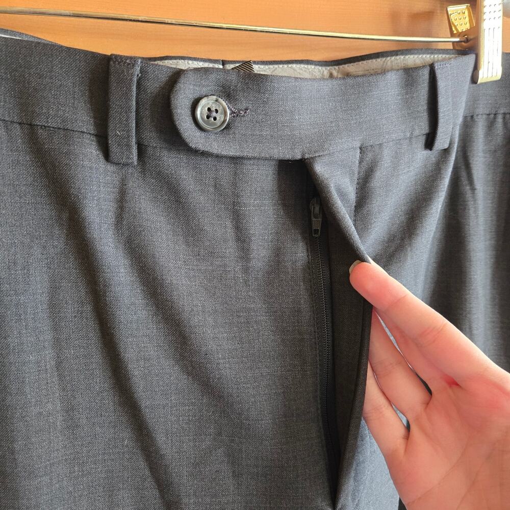 Riviera Jack Victor Traveler Pant NWT 40L Trouser Charcoal Gray Workwear Office - Picture 4 of 7